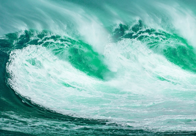 Green Ocean Wave